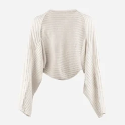 Ribbed Knit Bolero Cardigan
